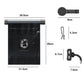 Car garbage bag organizer holder with size diagram and mounting clip