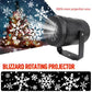 Rotating LED snowflake projector light with wide projection