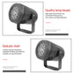 Durable black LED snowflake projector with lens array and mounting stand