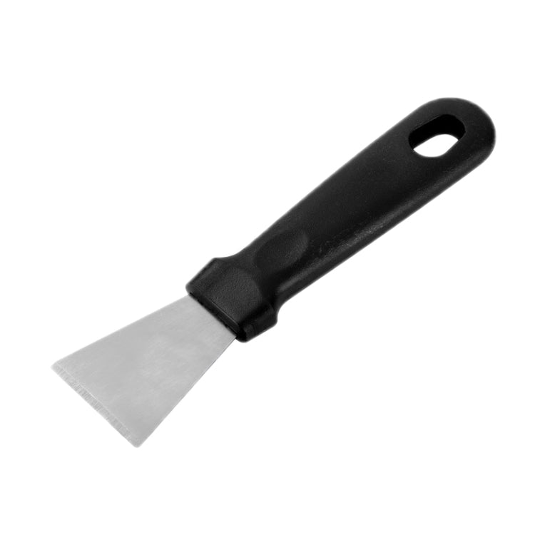 Straight-blade defrosting scraper with black non-slip handle