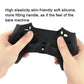 Black silicone controller cover set held by hands, with cutouts for buttons and sticks