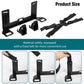 Black ISOFIX and LATCH mounting bracket set with adjustable webbing straps