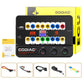 ECU breakout box tester with side ports and included wiring harness cables