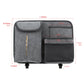 Car seat back storage bag size diagram with tissue box cover and hanging hooks