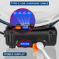 Rechargeable headlamp flashlight with Type-C power display and charging cable connection