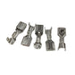 Motorcycle rectifier connector terminals, metal pins in individual clips