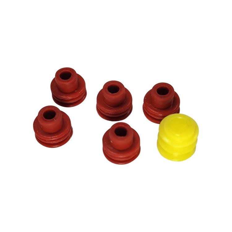 Motorcycle rectifier connector rubber seals with yellow protective cap