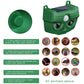 Green solar animal repellent device with adjustable dial and multiple mode icons