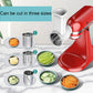 3-in-1 vegetable cutter set with three metal grater drums and white chute, KA-006