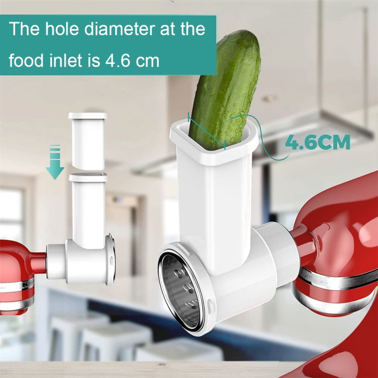3-in-1 vegetable cutter chute with cucumber and circular grating blade, KA-006