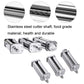 Stainless steel cutter shafts and noodle die rollers for noodle pressing attachment