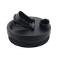 Black blender cup lid and base with attachment handle, for 710 mL cup mug