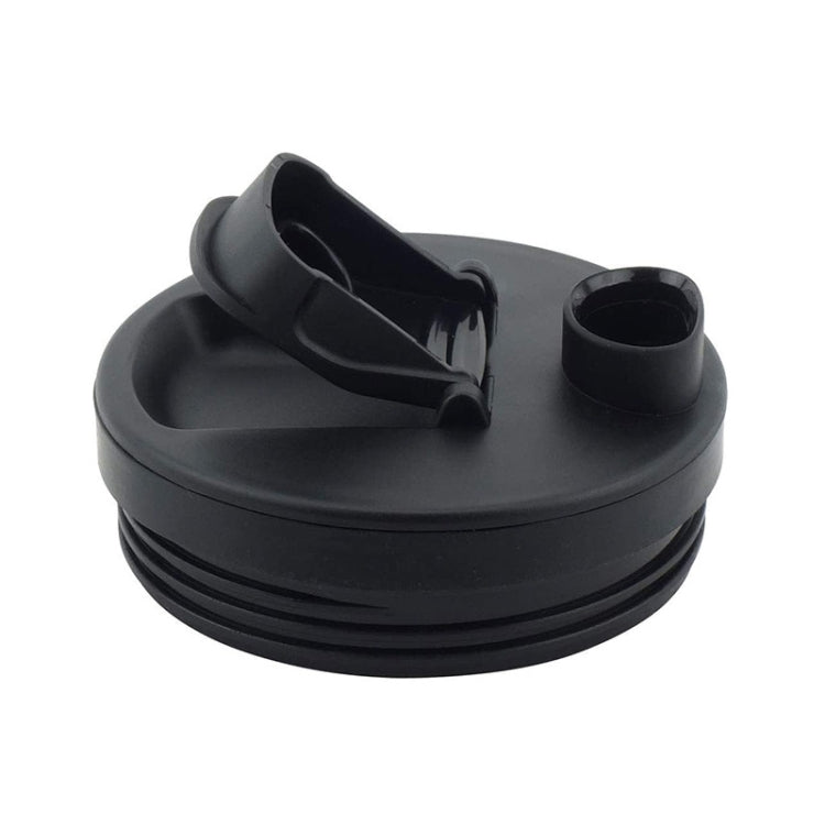 Black blender cup lid and base with attachment handle, for 710 mL cup mug