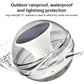 Waterproof solar floating pool light, clear globe with raindrop splash effect