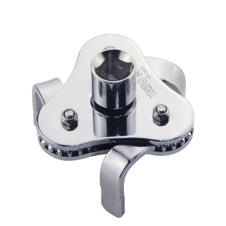 YATO YT-0826 oil filter element removal wrench with fork jaws and socket drive