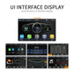 7-inch car MP5 player touchscreen display with menu icons and controls