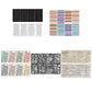 Sticker sheet bundle: black and white text panels plus colorful quote strips
