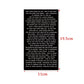 Vintage quote sticker sheet with size labels 11cm by 19.5cm