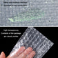 Clear bubble wrap sheet with visible air bubbles, water-resistant packaging