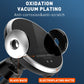 Automatic wireless car mount charger with electroplating matte base and black glass back design