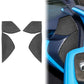 Carbon-fiber front slot decoration stickers set fitted on car interior panel