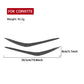 Carbon fiber-style bumper lip sticker set, two curved strips