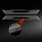 Carbon-fiber door sill trim sticker set, textured weave close-up