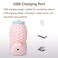 Cartoon snail LED desk lamp with USB charging port shown for cable and adapters