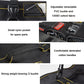 Padded tool roll with adjustable strap and D-ring buckle closure in black