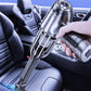 Silver gray handheld wet/dry vacuum cleaner with crevice nozzle for car seats and console