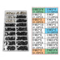 Printed screw size chart for M2/M2.5/M3 laptop screws with quantities
