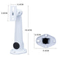 White aluminum camera mounting bracket stand with base plate, set of 3