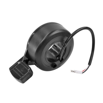 E-scooter thumb throttle governor, black control unit with wiring connector