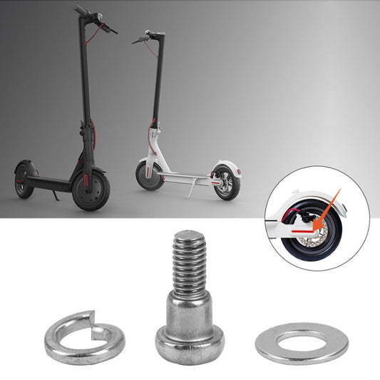 Set of 5 rear wheel fixing screws with flat washers for electric scooters