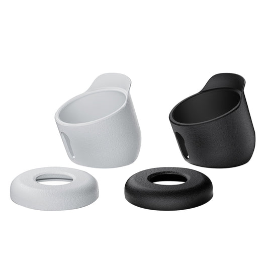 White and black silicone covers with ring opening for Google Nest outdoor camera