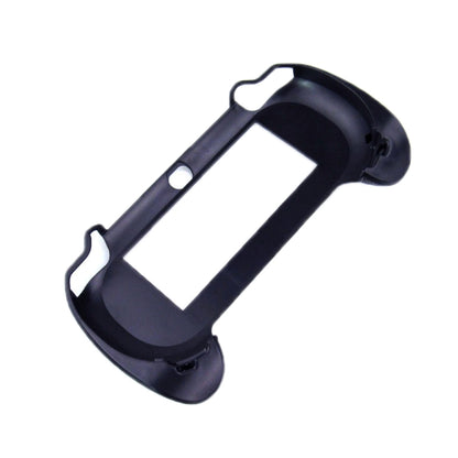 Anti-slip PS Vita grip case with hand grips and screen opening, dark blue-black.