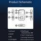 Bluetooth audio receiver schematic showing ports, MIC, and control buttons