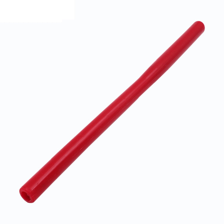 Red rubber spark plug installation rod, smooth cylindrical shape