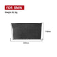 Black carbon-fiber style rectangular storage panel sticker for car console cubby