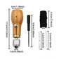Leather hand sewing machine tool with wooden handle, needles, thread spool and thread