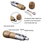 Leather hand sewing machine tool with spool holder, needle storage and solid wood handle
