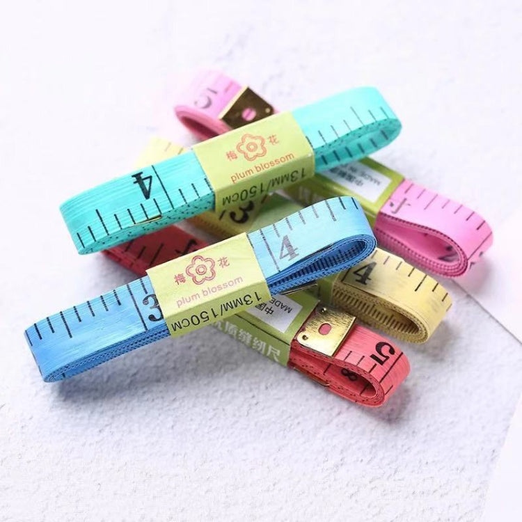 Colorful leather measuring tape set with ruler scale and tapes