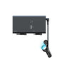 Car USB charger with retractable dual cables and side USB-A/USB-C ports