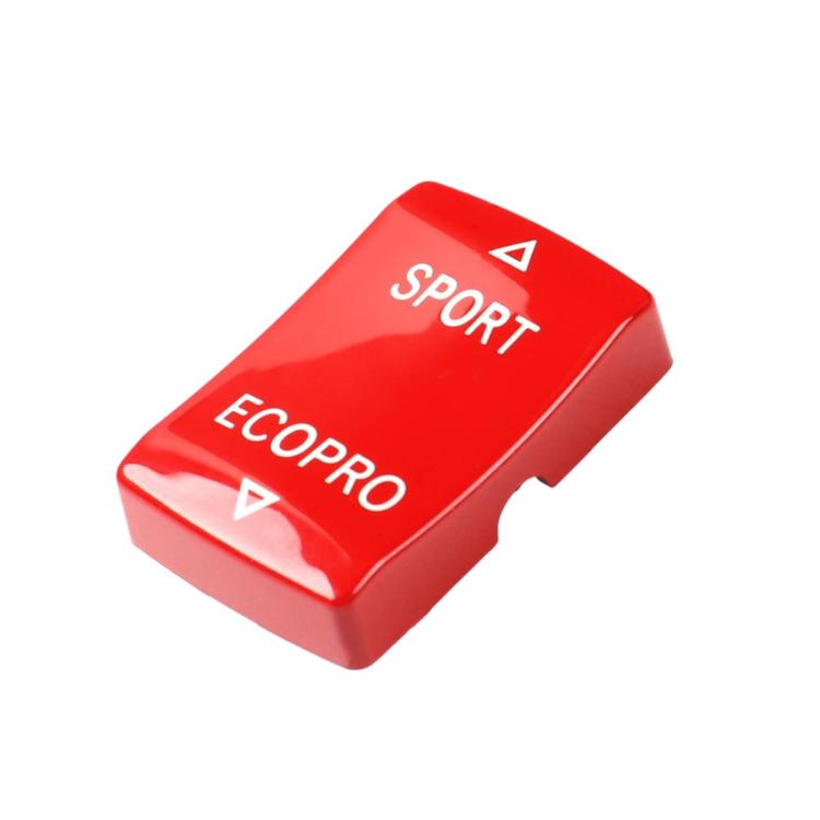Red gear mode switch button with SPORT and ECOPRO markings