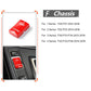 Red gear mode switch button for BMW F chassis applications