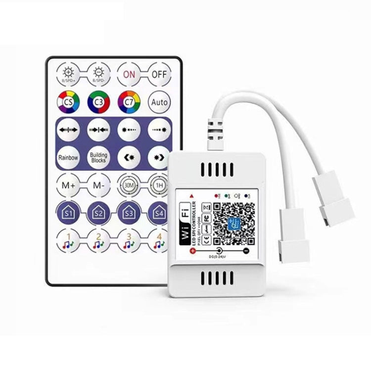 WiFi light bar controller module with cables and button panel