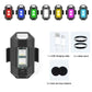 Flashing LED bicycle/motorcycle rear light with multiple color modes plus USB cable, bands