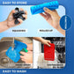 Stackable silicone air fryer liner pads showing rolled storage and easy wash care.