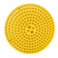Round yellow gravel filter isolation net with raised peg holes and central stem