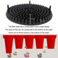 Car wash barrel gravel filter isolation net, round black perforated filter disc